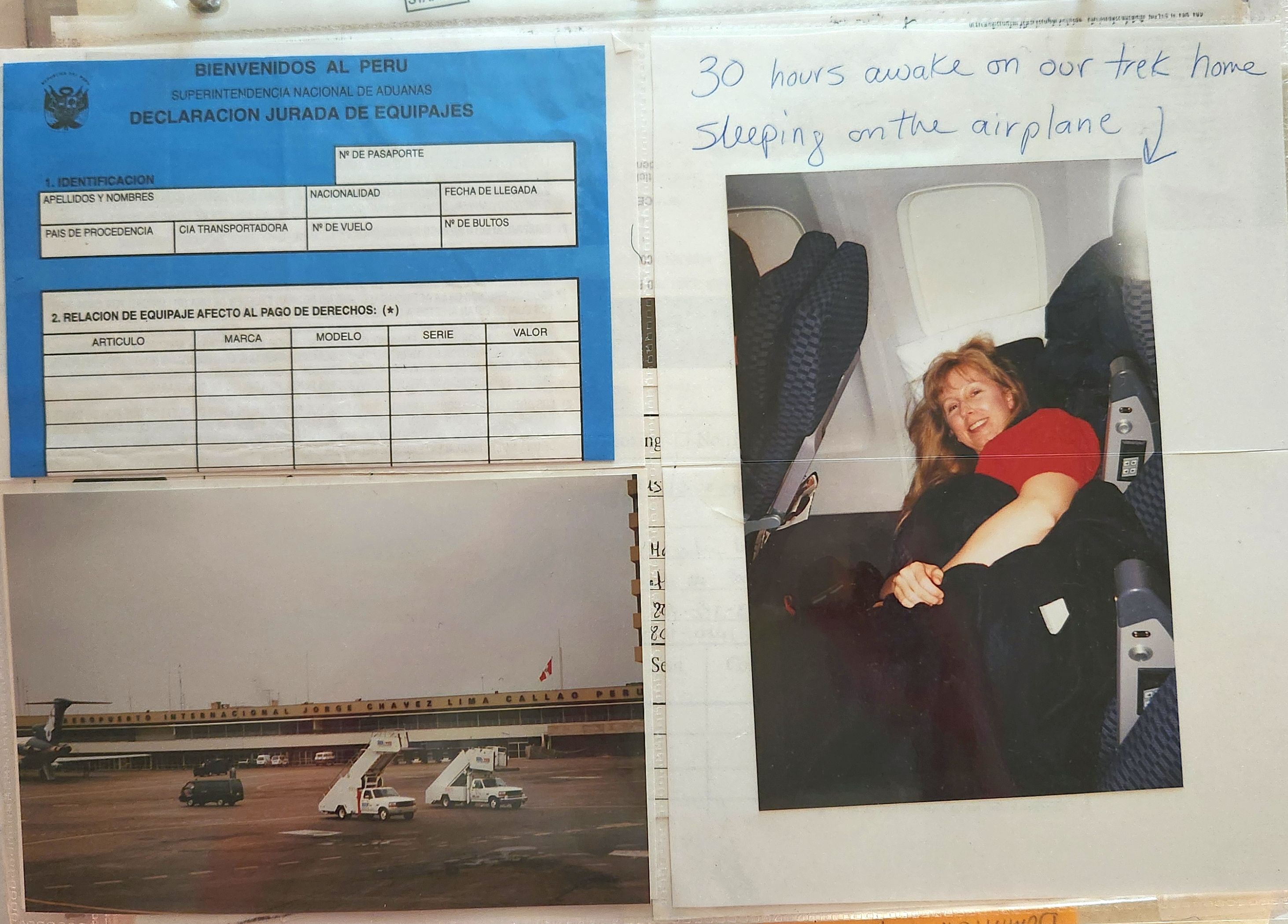 1997/1998 Suzanna Travels to South America